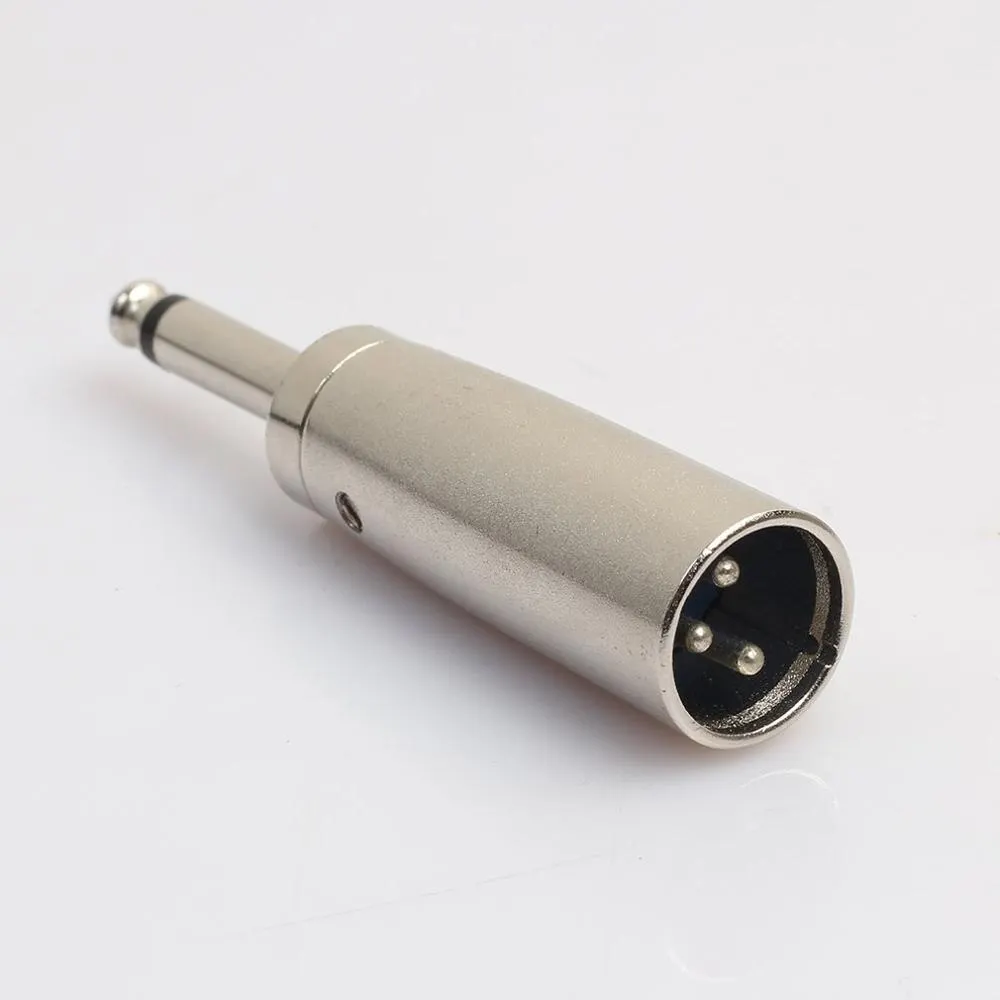 

6.35MM Mono Plug Mono Audio Jack Metal 6.35MM Male Mono Monaural Audio Cable Connector Plug Mono Amplifier Plug