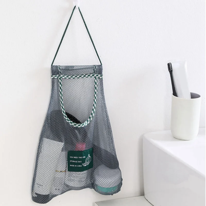 Кухонная сумка для лука бытовая многофункциональная дышащая настенная фруктов и