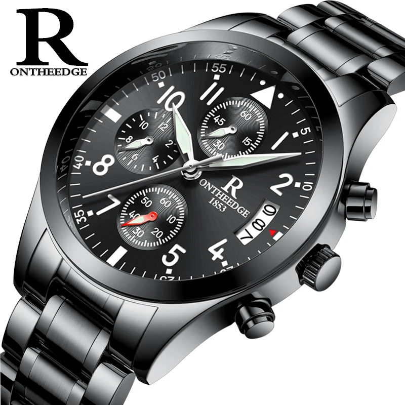 

watches mens 2020 Belt watch GenuineMultifunctional Men's fashion Steel band Watchs male student trend Six-pin Waterproof