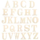 Необработанный алфавит с деревянными буквами, 1 шт., 30 см, полу-готовые деревянные настенные украшения сделай сам, товары Вечерние