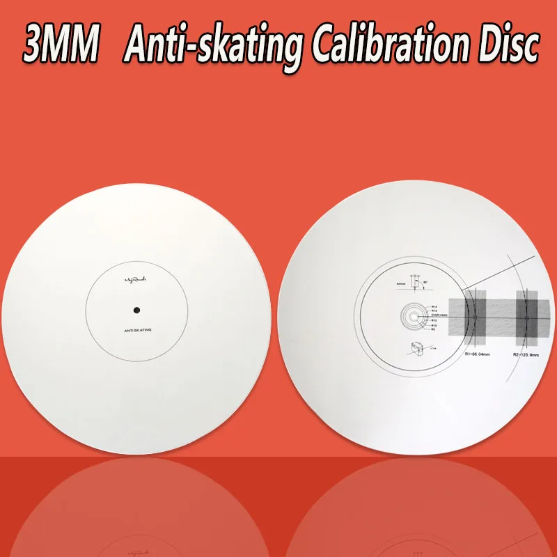 3MM Anti-skating Calibration Disc Phonograph Cartridge Alignment Protractor | Электроника