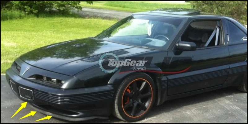 Дефлектор губ для бампера Pontiac Sunfire 1995 ~ 2005 передняя юбка спойлера ДЛЯ
