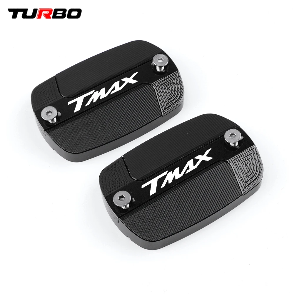 

For YAMAHA T-Max 530 TMAX 530 2012-2019 SX DX TECH MAX TMAX Laser LOGO Motorcycle Brake Fluid Fuel Reservoir Tank Oil Cap Cover