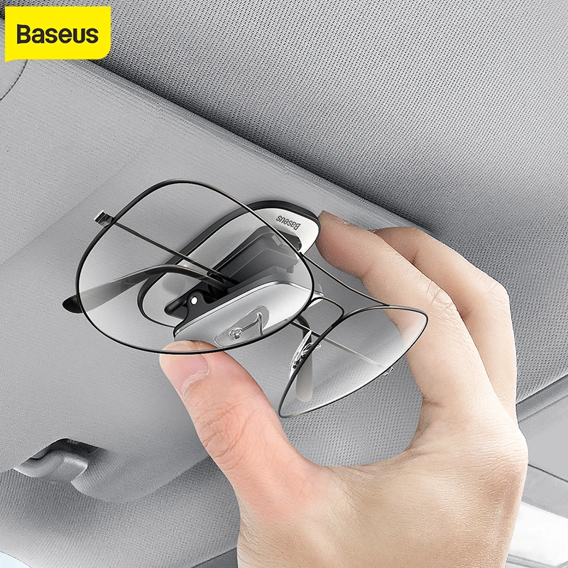 

Baseus Car Storage Clip Eyeglass Case Glasses Holder Clip Sun Visor Sunglasses Holder Glasses Storage Clip Eyeglass Holder Box