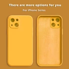 Чехол ZBK для iPhone 13, 12, 11 Pro Max, Mini, XS, X, XR, 7, 8 Plus, SE 2020, квадратный, из жидкого силикона, с полной защитой объектива