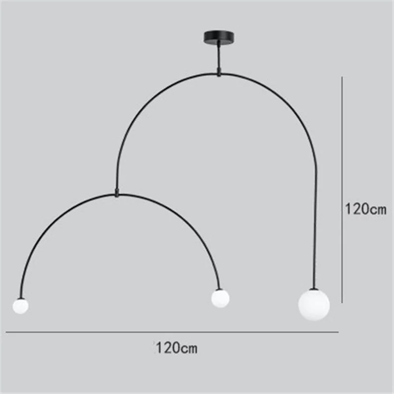 Художественная декоративная люстра дизайнерский Железный Баланс длинная лампа
