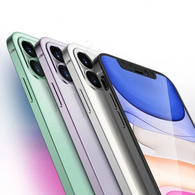 Чехол для Apple iphone 11 pro Max мягкий прозрачный чехол из ТПУ с квадратными тонкими