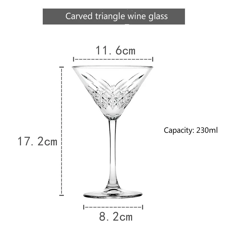 

6 Styles Personality Cocktail Wine Glass 100-500ml Martini Mojito Goblet Ann Plate Glass Cup Champagne Sparkling Wine Drinkware