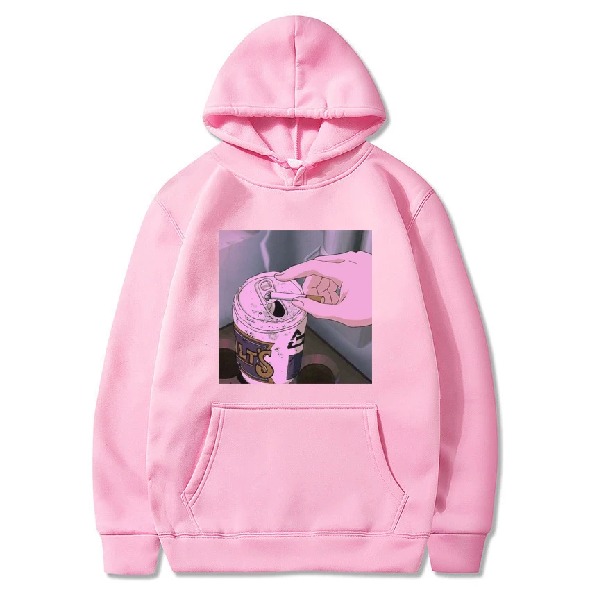 Толстовки с капюшоном с принтом «Sad Vapor wave» Забавный аниме принт унисекс Толстовка мужские толстовки мужские повседневные топы с капюшоном Harajuku уличная одежда