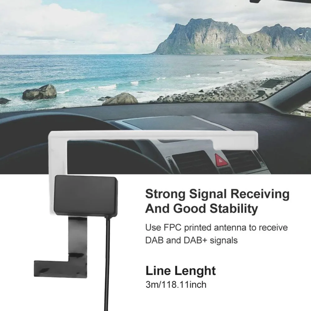 3M Antenna Cable For DAB SMB SMA Car Digital Active for Radio TV Receiver Box Auto Aerial Strong Stable Signal | Электроника