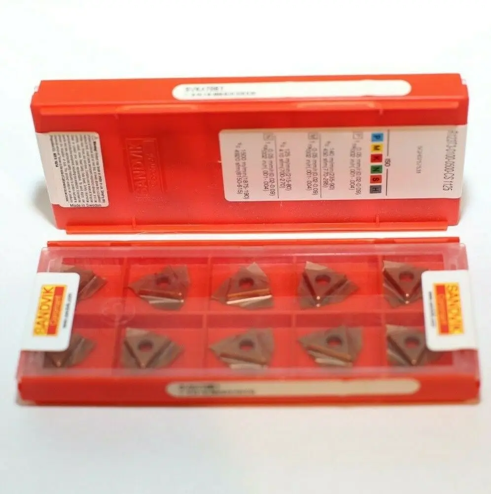ORIGINAL 10PCS CARBIDE INSERT R123T3-0100-0500-CS1125 |