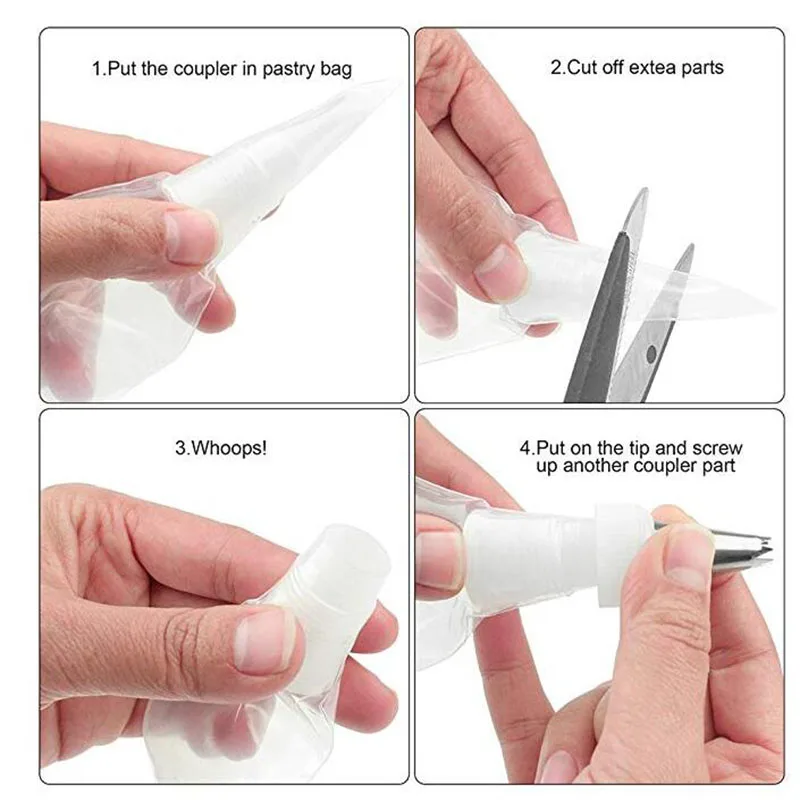 Одноразовый кондитерский мешок мешки анти всплеск маленький/средний/большой