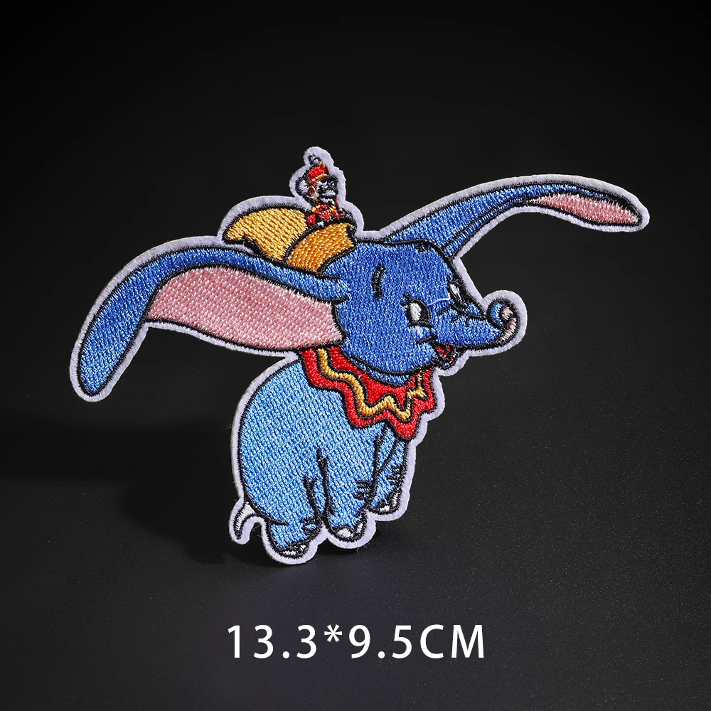 N3-BT5423 Мультфильм Dumbo нашивки со слонами клеящиеся утюгом украшения Мой сосед Тоторо ткань аппликации 3D Diy милое крыло свободы не лицо значки - Цвет: N3-BT5423