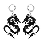Женские серьги-подвески в виде дракона в стиле панк