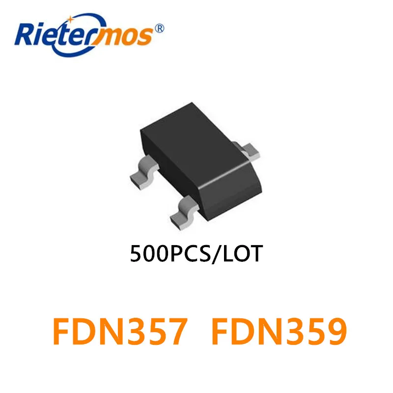 500 шт. FDN357N FDN357 FDN359AN FDN359 FDN359BN SOT23 сделано в Китае | Электроника