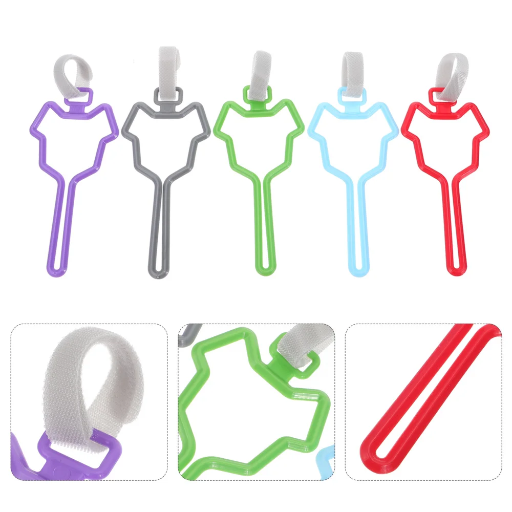 

5pcs Hand Free Puppy Poop Bag Holder Waste Bag Carrier Holder Fastener