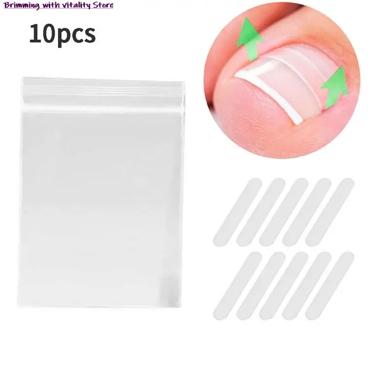 

10pc Toenail Correction Sticker Ingrown Straightening Curved Brace Elastic Patc