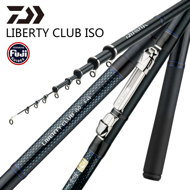 Daiwa LIBERTY CLUB ISO Удочка 3,9 4,5 м/5,3 м fuji направляющие кольца fuji катушка сиденье углеродное волокно тело Рок Удочка Снасть