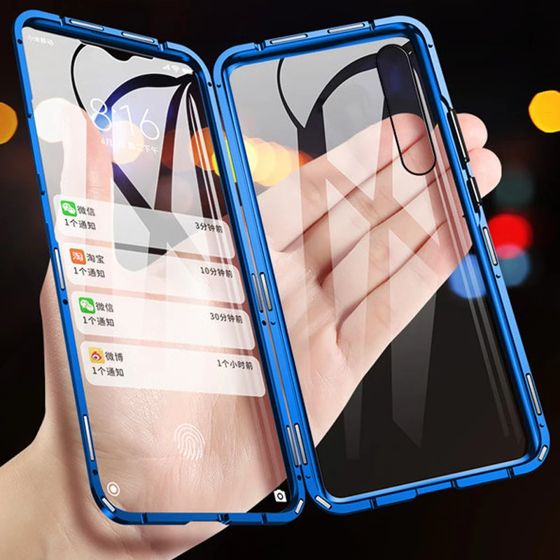 Чехол из закаленного стекла для Samsung Galaxy S10 S8 S9 Plus S10e Note 10 Pro 8 9 A50 A70 Магнитный чехол