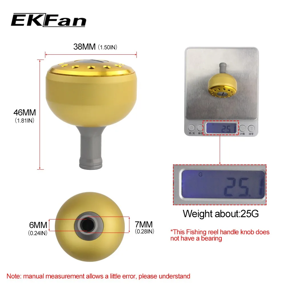 EKFan внешний диаметр 32 мм/35 мм/38 мм для рыболовной катушки DIY сборочные детали из