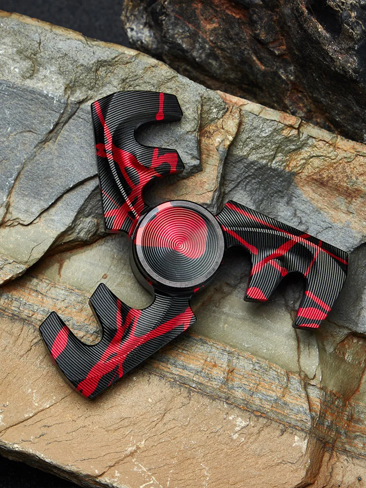 

Big F Star Fingertip Gyro Fingertip Gyro rotates American adult advanced titanium alloy for a long time fidget toy spinner ring