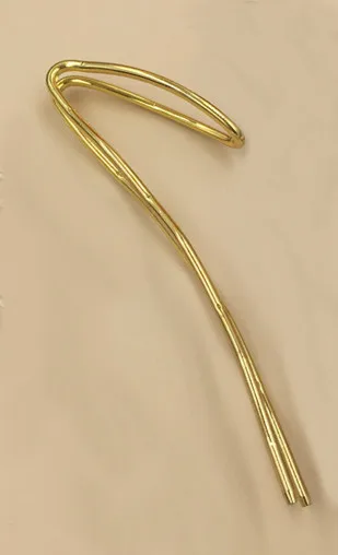 Gold SEA MEW 5 шт. 115 мм* 38 мм палочки для волос Медь Серебро Сырье Латунь шпильки для волос установка Пустой Базы для женщин DIY ювелирных изделий - Окраска металла: Gold