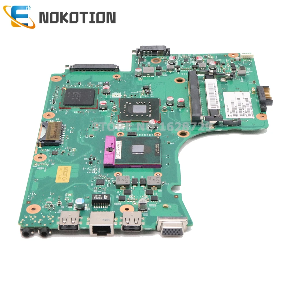 NOKOTION V000225020 материнская плата для Toshiba Satellite C650 C655 6050A2355301-MB-A03 основная плата GL40 DDR3 Бесплатный процессор