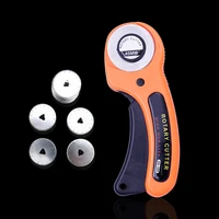 miusie leather craft 45mm rotary cutter set with 5 blades fabric circular quilting cutting diy patchwork sewing tools