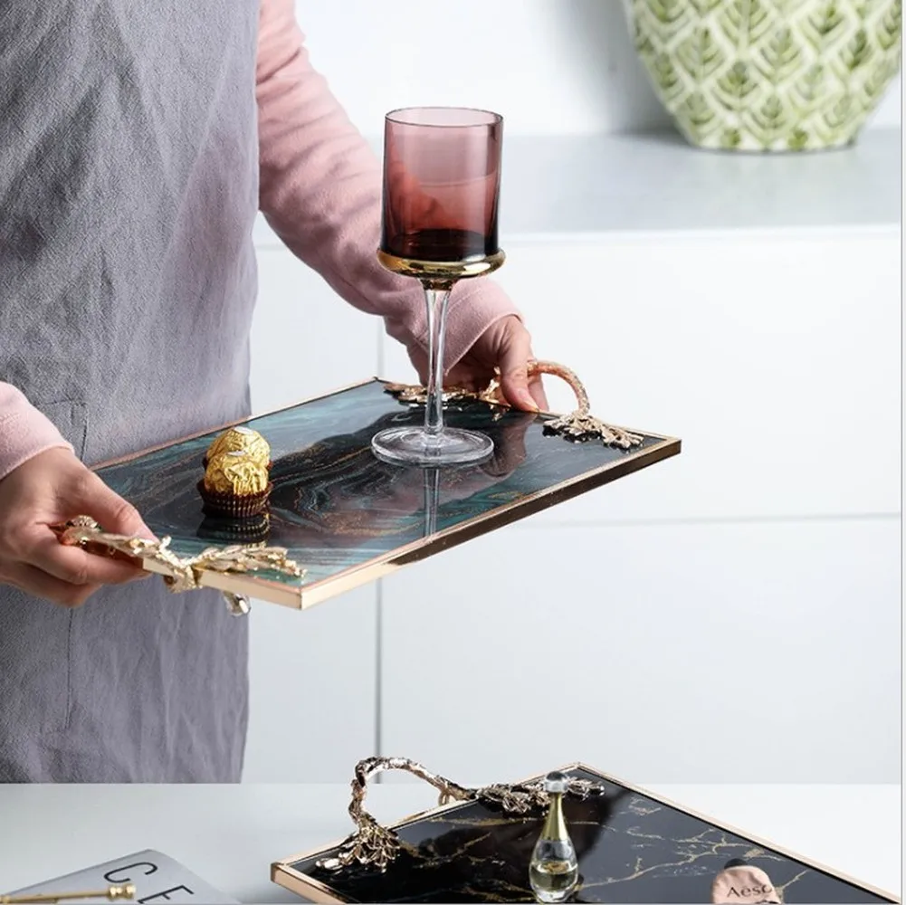 Светильник класса люкс Творческий позолоченный Стекло с органайзером лоток для