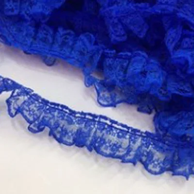 1 м Новая плиссированная кружевная ткань 2 5 см Сделай Сам шитье гипюр белая черная