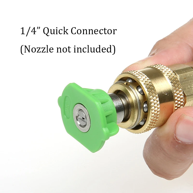 

High Pressure Washer Brass Connection Adapter M22*1.5mm 1/4 Inch Quick Connector For Garden Irrigation