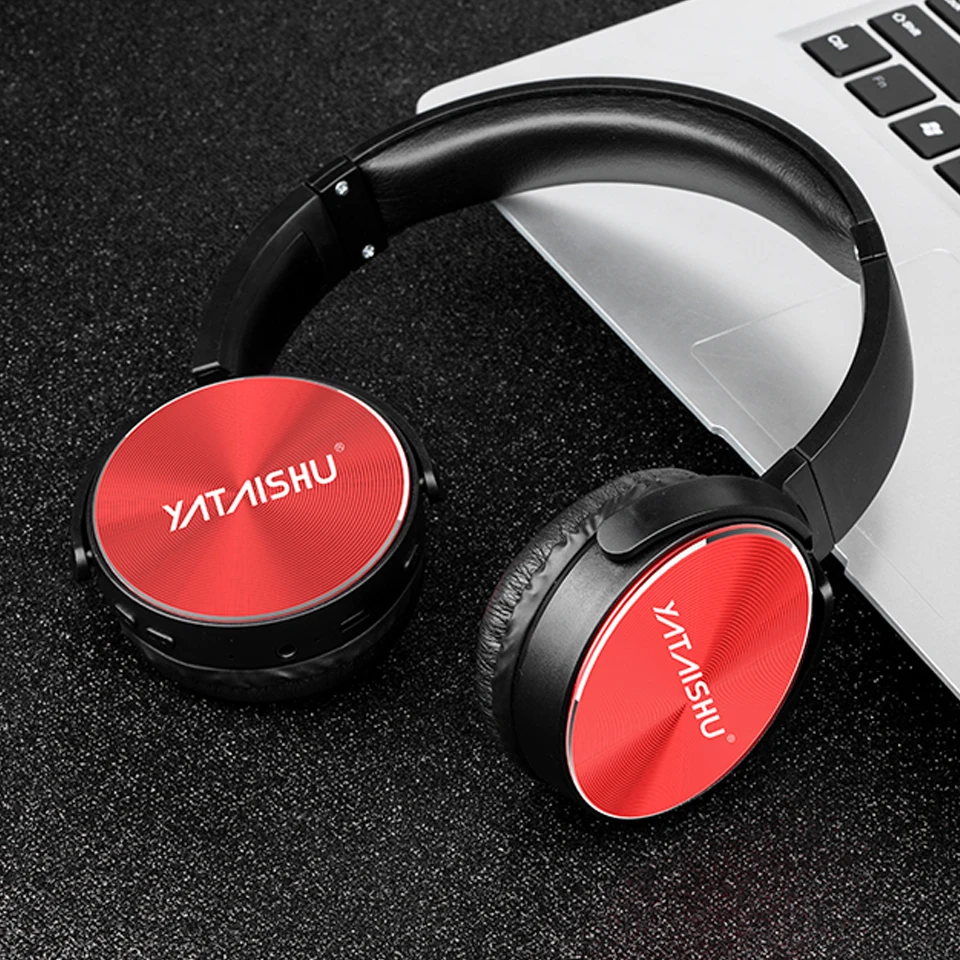 Bluetooth наушники проводные беспроводные большие складные Накладные Hifi с