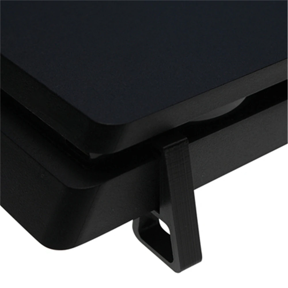 SLIM Black Small 4 шт. горизонтальная версия кронштейна для Sony Playstation4 PS4 Slim Pro игровая машина охлаждающая база плоский кронштейн - Цвет: SLIM Black Small