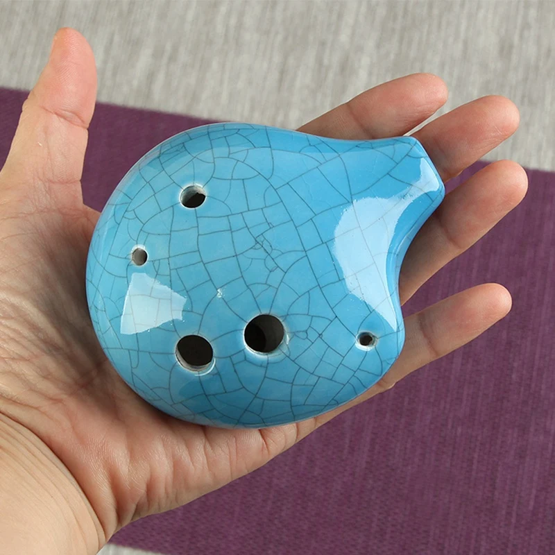 Harmony 6 Holes Soprano C Ceramic Ocarina - Dexterous Easy to Learn Good for Beginner & Great Gift Crack  Спорт и