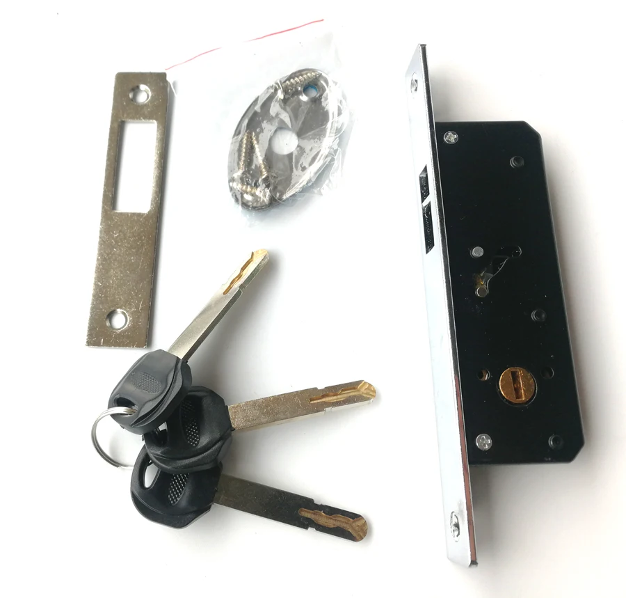 Врезной замок для ворот с крючком корпус замка из сплава стеклянной двери в рамке