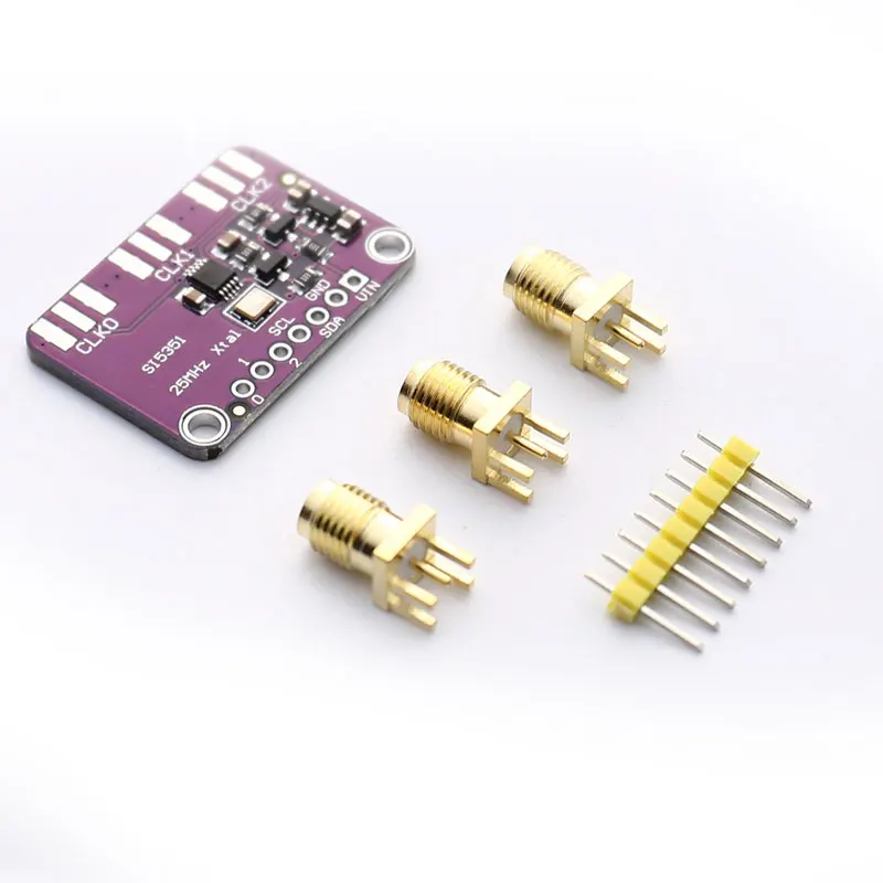 Плата прерывания генератора часов Si5351A I2C, 25 МГц, от 8 кГц до 160 МГц для Arduino