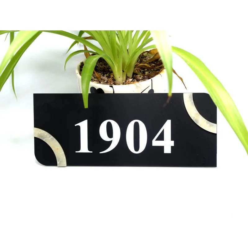 Большой современный номер дома акриловая дверь адрес знак дом отель квартира