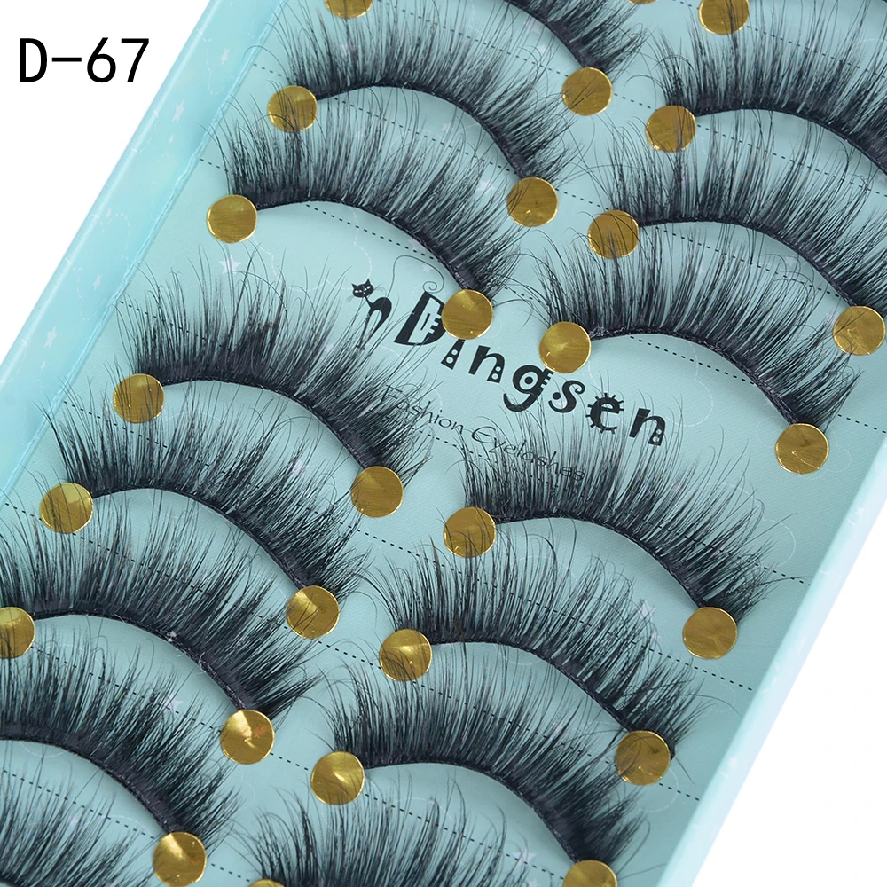 10 пар накладные ресницы натуральные 3D мягкие норковые удлиняющие толстые