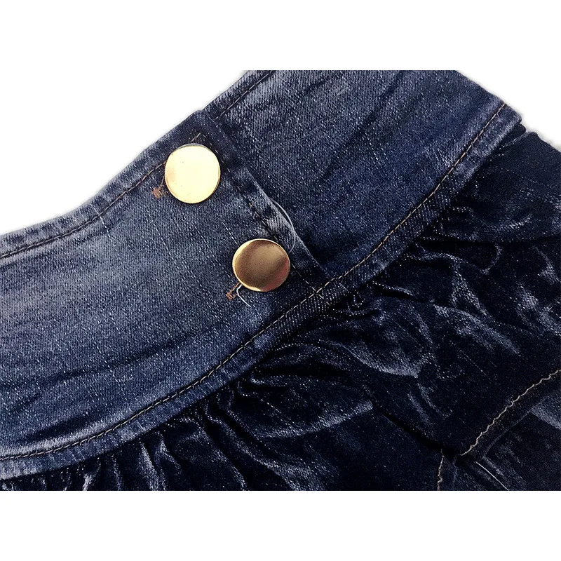 Sexy Mini Summer Low Waisted A-line Denim Skirts Party Club Wear Short Jeans Micro Dancing Pleated Skirt Female |