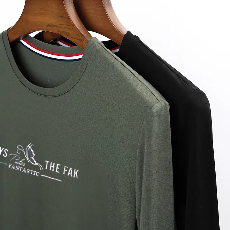 

2020 Autumn New Men's Youth Casual Long Sleeve T-shirt High Quality Slim-fit Print Trendy T-shirt Male Brand Clothes