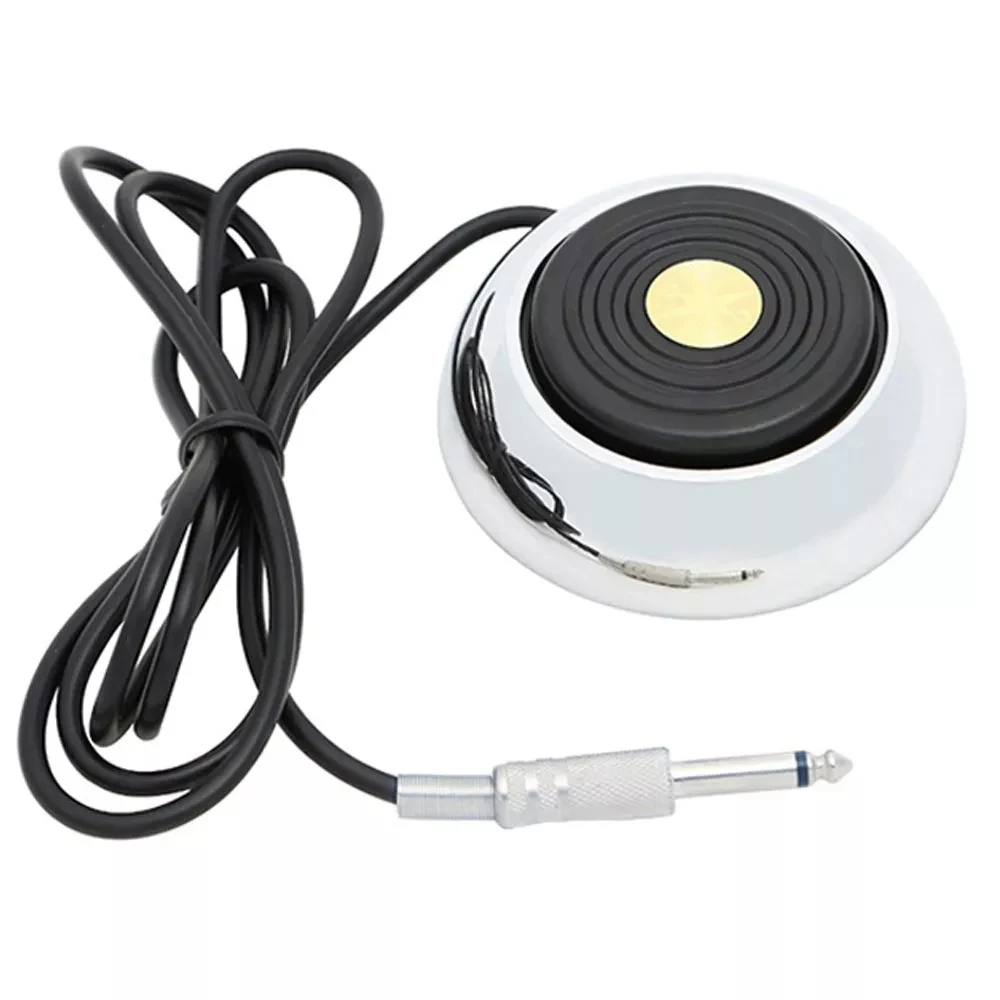 Ножная педаль для татуировок круглая 360 градусов из нержавеющей стали | Красота и