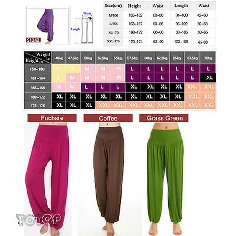 

Boho Women Loose Pleated Yoga Dance Baggy Loose Harem Pants Palazzo Trousers New