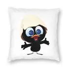 Милый чехол-подушка Calimero 40x40 см, домашний декор, модная комиксная декоративная квадратная подушка для салона