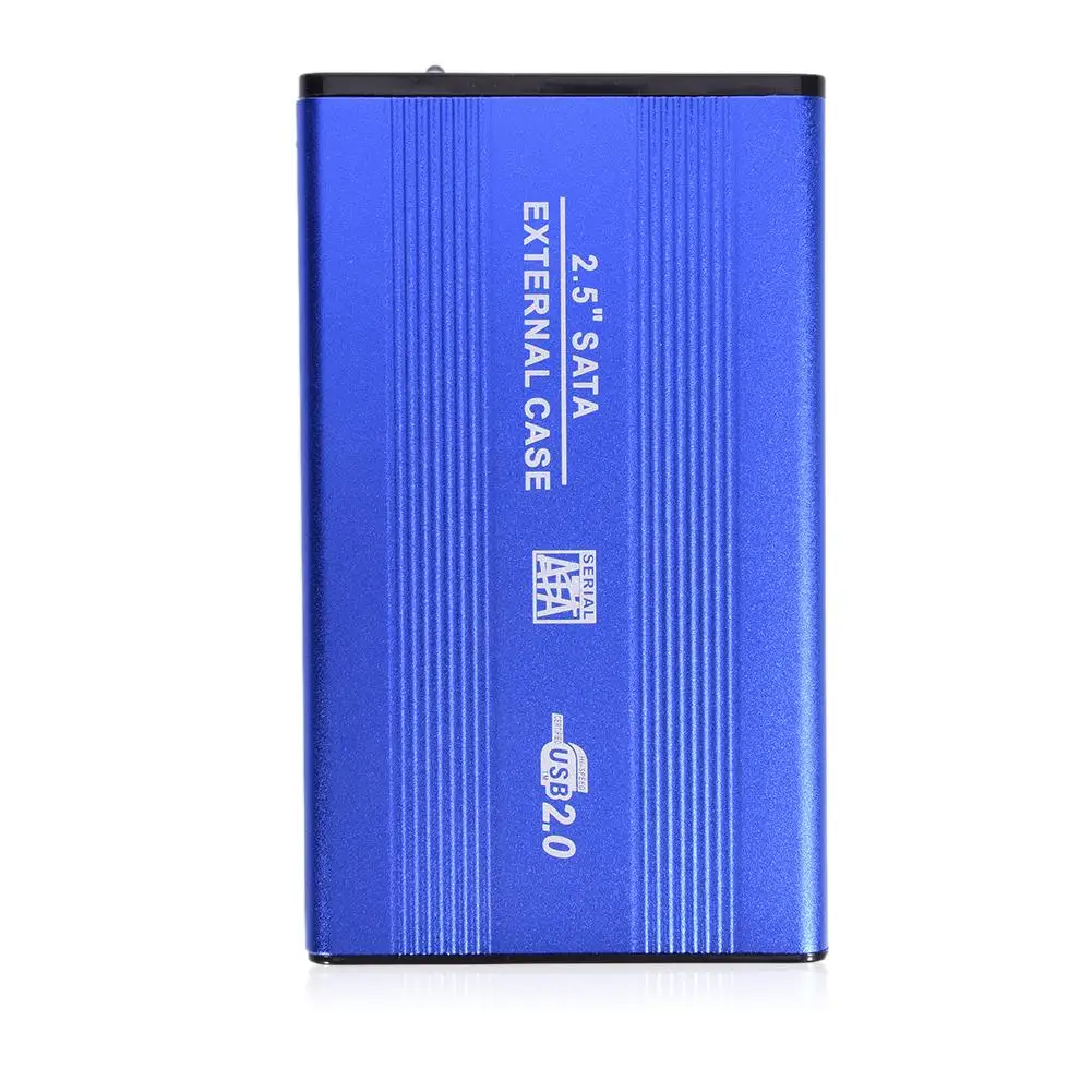 2," HD BOX Жесткий диск картридж алюминиевый сплав HDD Жесткий Чехол USB2.0 to SATA для Windows XP Vista Win7 Win8 Win10 OS дропшиппинг - Цвет: Blue USB 2.0