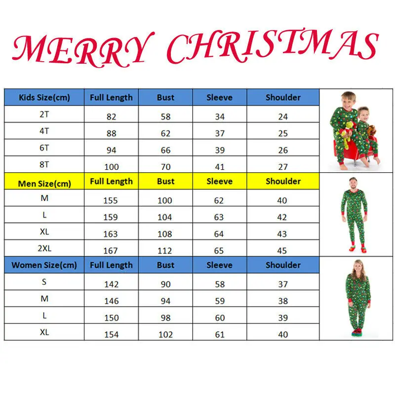 

2019 Winter Warm Family Matching Rompers Christmas Pajamas Sets Adult Kids Sleepwear Pyjamas