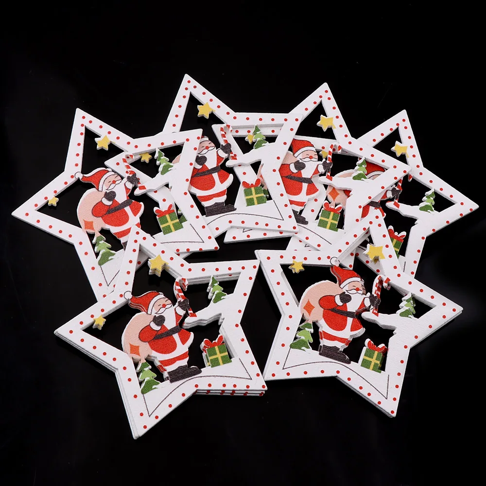 Traumdeutung 10 шт. 2020 деревянные рождественские украшения для дома 2019 счастливый новый