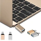 Адаптер USB Type C папа-USB 3,0 мама, OTG адаптер для синхронизации данных для разъема USB Type-C, включая MacBook, Прямая поставка, 1 шт.
