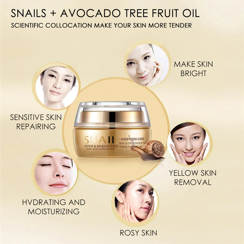 Лицо улитки крем с гиалуроновой кислотой увлажняющий против старения морщин