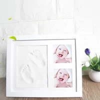 newborn baby footprint kit imprint diy soft clay inkpad handprint set casting infant baby non toxic souvenirs gift for baby