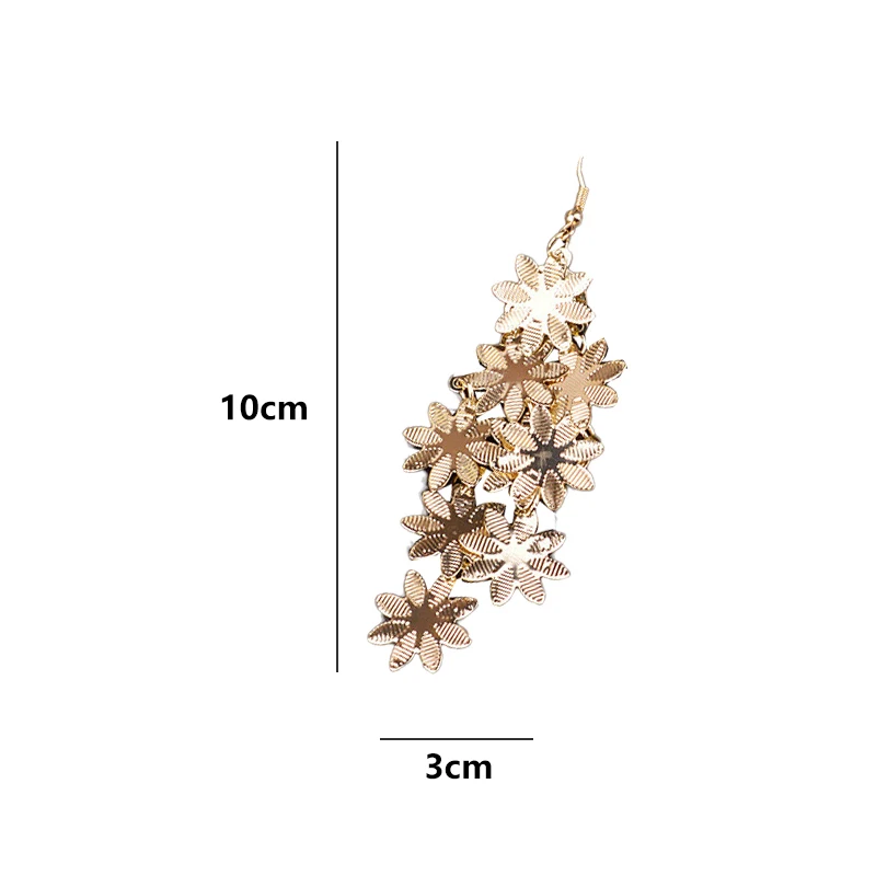 Женские серьги бабочки с двойным бантом длинные кисточки из сплава цветком